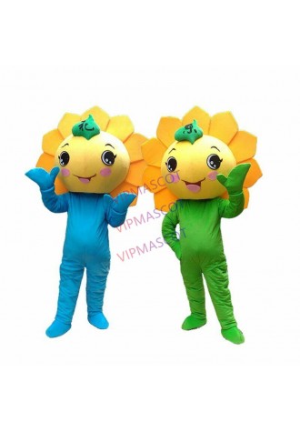 Sunflower Mascot Costume Suit Cosplay Party Game Dress Outfit Halloween Adult