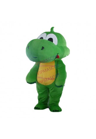 ADS Dragon Parade Outfit Green Dinosaur Mascot Costume Cosplay Suit Adult Animal