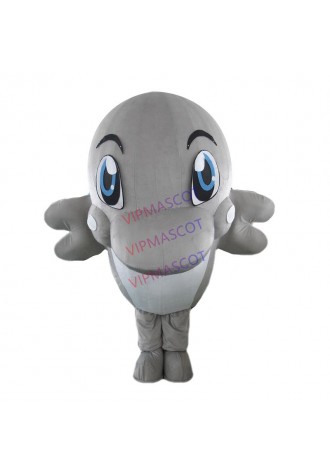New Halloween Dolphin Mascot Costume Party Cosplay Game Adults Size Outfits Gift