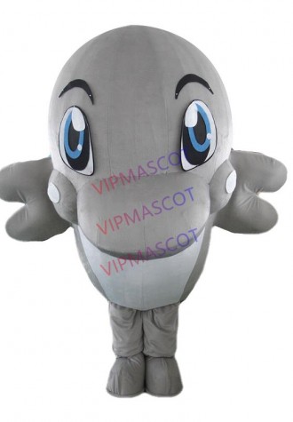 New Halloween Dolphin Mascot Costume Party Cosplay Game Adults Size Outfits Gift
