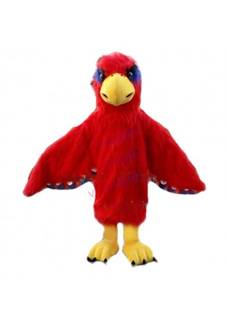 Red Hawk Eagle Mascot Costume Cosplay Party Game Dress Outfit Halloween Adult