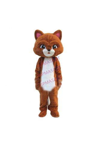 Brown Cat Mascot Costume Animal Cosplay Party Fancy Dress Outfit Adults Parade