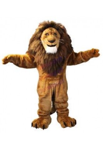 Mascot Fire Lion Costume Cartoon Dress Adult Xmas Outfit Character Fancy Cosplay