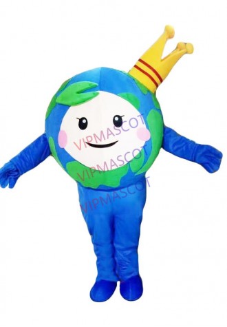 Globe Mascot Costume Cosplay Party Game Dress Outfit Advertising Halloween Adult