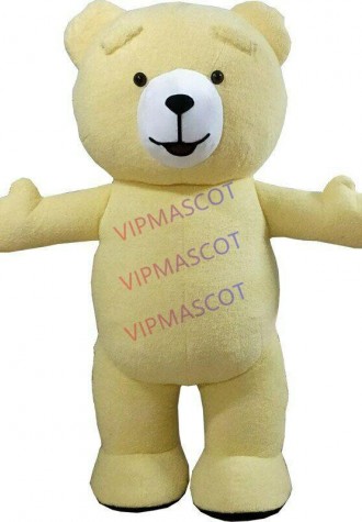 Inflatable Teddy Bear Mascot Costume Cosplay Fancy Dress Outfit Adults Parade