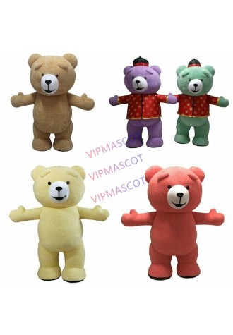 Inflatable Teddy Bear Mascot Costume Cosplay Fancy Dress Outfit Adults Parade