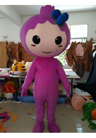 Fruit Blueberry Mascot Costume Cosplay Party Dress Outfit Advertising Adult Size