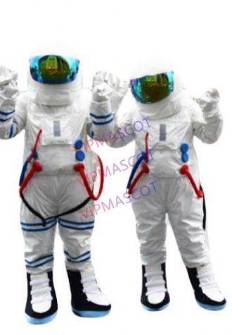 Spaceman Mascot Costume Astronaut Halloween Party Dress Adult Size Free Shipping