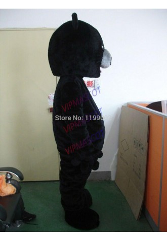 Halloween Black Bear Mascot Costume Suits Cosplay Party Clothing Carnival Adults
