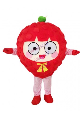 Fruit Strawberry Mascot Costume Cosplay Fancy Dress Outfit Advertising Adults