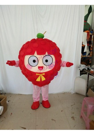 Fruit Strawberry Mascot Costume Cosplay Fancy Dress Outfit Advertising Adults