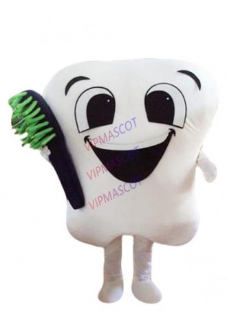 Dental Care Costume Tooth Mascot Costume Adults Facny Dress for Halloween L Size
