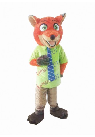 New Nick Wilde Mascot Costume Zootopia Fox Fancy Dress Adult Free Shipping