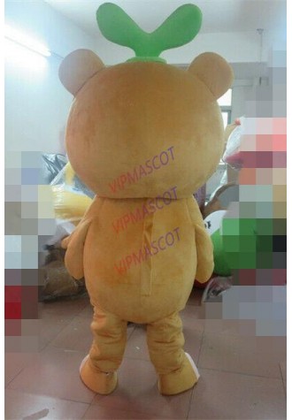 Halloween Brown Fluffy Bear Mascot Costume Cosplay Party Clothing Carnival Adult