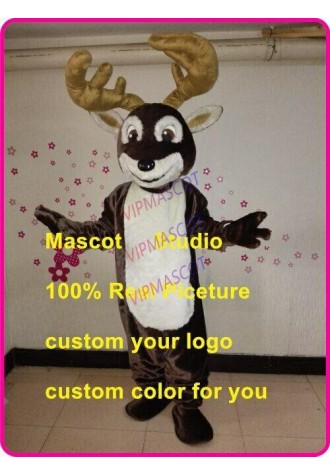 Deer Mascot Costume Cosplay Party Game Fancy Dress Outfit Advertising Adults