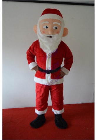 Santa Claus Mascot Costumes Saint Nicholas Father Christmas Kris Kringle Cosplay