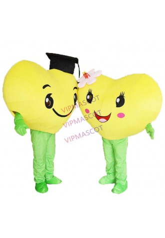 Heart Love Mascot Costume Suit Cosplay Party Game Dress Outfit Halloween Adult