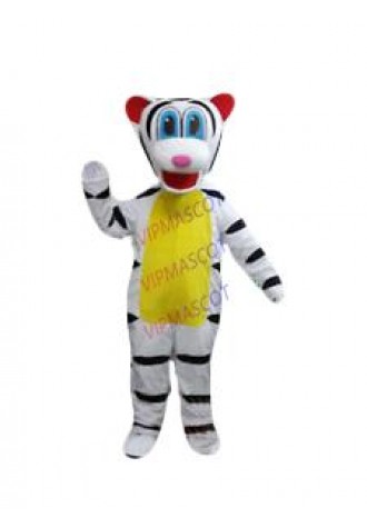 Xmas White Tiger Mascot Costume Adult Animal Halloween Cartoon Suit Party Outfit
