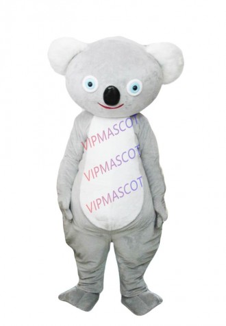 Halloween Grey Bear Cartoon Mascot Costume Cosplay  Clothing Carnival Adults