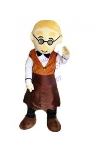 Tailor Man Mascot Costume Suit Cosplay Party Game Dress Outfit Advertising Adult