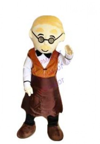 Tailor Man Mascot Costume Suit Cosplay Party Game Dress Outfit Advertising Adult