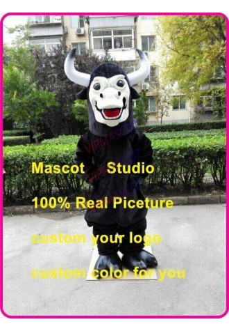 Black Bull Mascot Costumes Cartoon Apparel Birthday Party Masquerade Christmas
