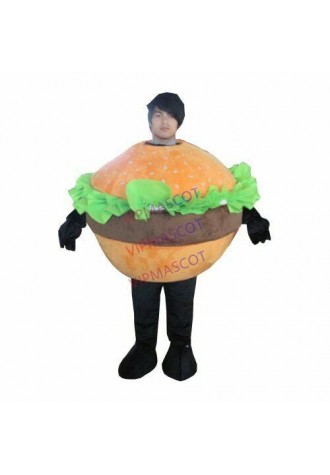 Halloween Hamburger Mascot Costume Cosplay Clothing Carnival Adults