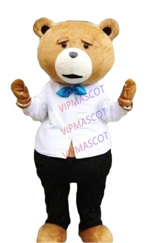 New Teddy Bear of TED Adult Size Halloween Cartoon Mascot Costume Fancy Dress