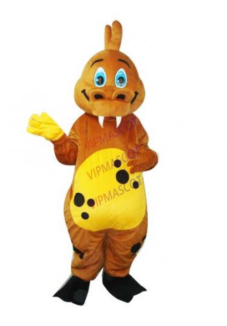 New listing Brown Dinosaur Dragon Adult Size Mascot Costume Fancy Adult Size Gift