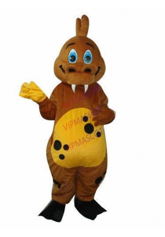New listing Brown Dinosaur Dragon Adult Size Mascot Costume Fancy Adult Size Gift