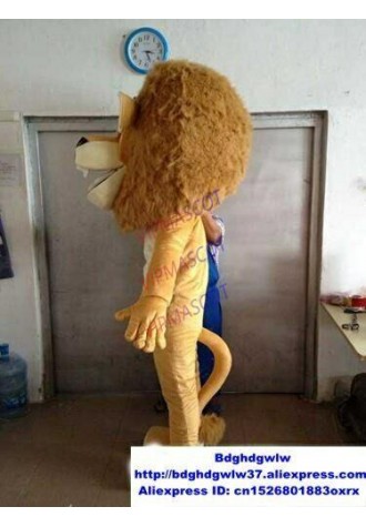 Lion Mascot Costume Cosplay Cartoon Party Fancy Dress Outfit Advertising Adults