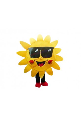 Halloween Mr Sun MASCOT COSTUME SUIT FANCY DRESS cosplay Xmas Adult