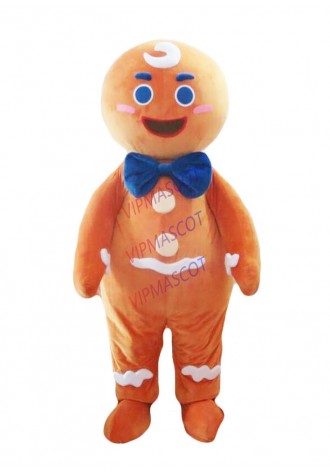 New Christmas Gingerbread Man Mascot Carton Christmas Mascot Costumes Party