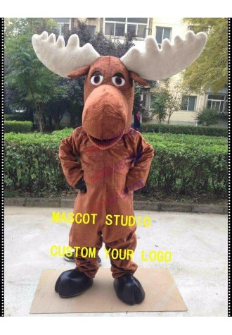 Moose Mascot Costume Cosplay Party Game Dress Outfit Advertising Halloween Adult