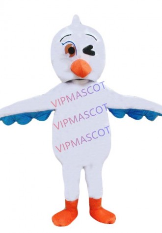 Seagull Mascot Costume Seabird Cosplay Suit Bird Animal Outfit Dress Adult Party