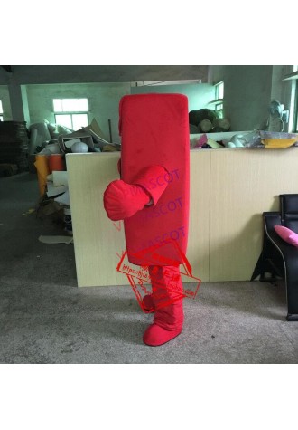 Year Red Envelope Mascot Costume Suit Cartoon Character Adult Fancy Dres A+
