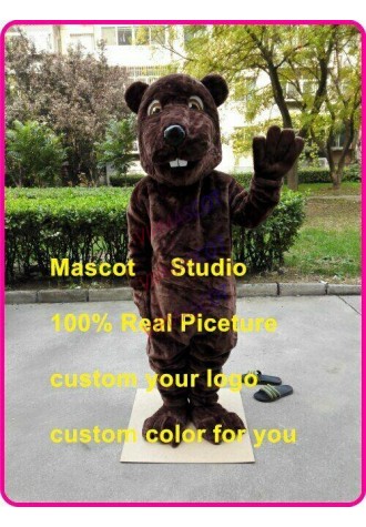 Beaver Mascot Costumes Cartoon Apparel Birthday Party Masquerade Christmas Adult