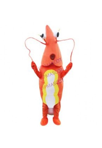 Shrimp Lobster Costume Suit Orange Parade Langouste Crawfish Mascot Dress Outfit