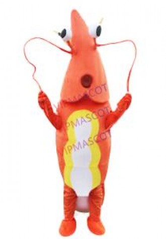 Shrimp Lobster Costume Suit Orange Parade Langouste Crawfish Mascot Dress Outfit