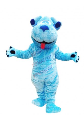 Blue Dog Mascot Costume Suit Cosplay Party Game Dress Outfit Halloween Adult