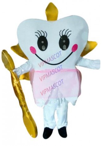 Dental Care Costume Suit Adult Fancy Dress Party Advertising Tooth Prince Mascot