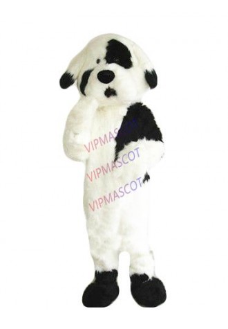 Adults Dress Long Fur Dog Mascot Costume Cosplay Birthday Party Game Halloween