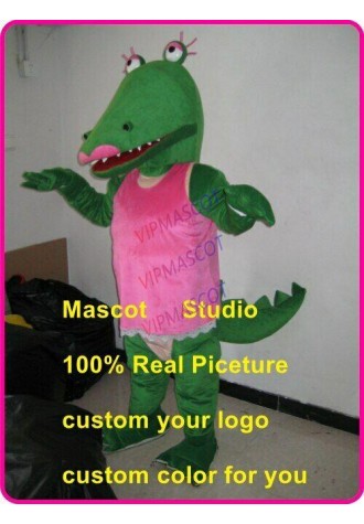 Aligator Mascot Costume Suit Cosplay Party Game Dress Outfit Halloween Adult