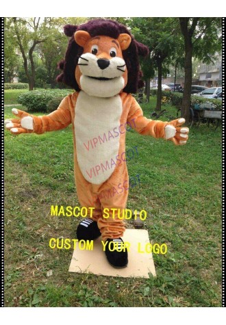 Lion Mascot Costume Cosplay Party Game Dress Outfit Advertising Halloween Adult