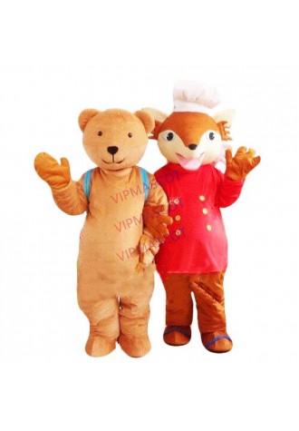 Fox Mascot Costume Cosplay Party Game Dress Outfit Advertising Halloween Adult