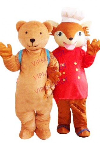 Fox Mascot Costume Cosplay Party Game Dress Outfit Advertising Halloween Adult