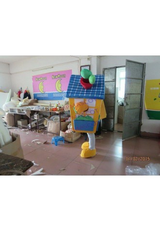 Halloween Lovely House Mascot Costume Cosplay Party Clothing Carnival Adults