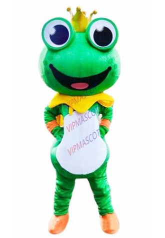 The Frog Prince Mascot Costume Adult Cosplay Halloween Suits Cosplay Party Dress