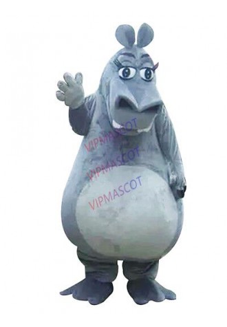 TOP SELLING Hippo Mascot Costume Performance Outfit Dress Adult Size Gift A