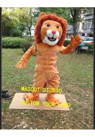 Lion Mascot Costume Cosplay Party Game Dress Outfit Advertising Halloween Adult